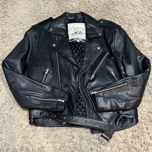 Luis Alvear Flash Back leather biker jacket